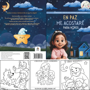 En paz me acostaré para niños